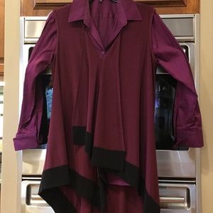 Purple Tunic with undershirt Joseph RIbkoff